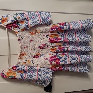 Haptics floral top women's 2x